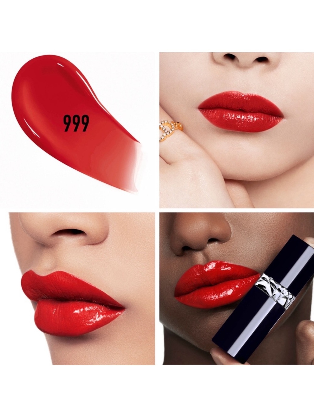 Dior lipstick 999 Vibrant Red High-Shine